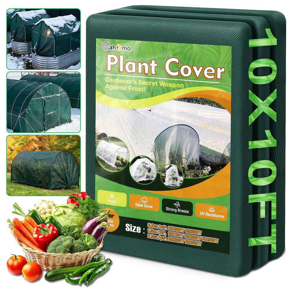 Cahomo green plant covers 10x10 ft frost cloth protects outdoor plants