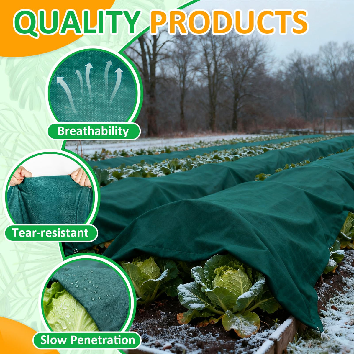 Cahomo greenhouse plant cover easy to cut and fit around plants