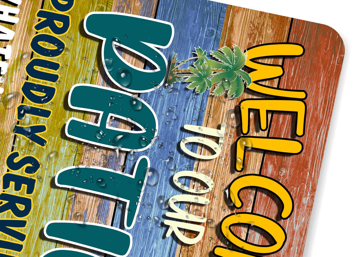 CAHUNXIE backyard tiki bar poster 8x12 inspires casual entertaining areas