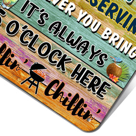 CAHUNXIE beach bar decor tin sign 8x12 brings seaside vibe