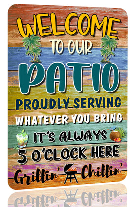 CAHUNXIE home porch decor bar sign 8x12 adds inviting focal point