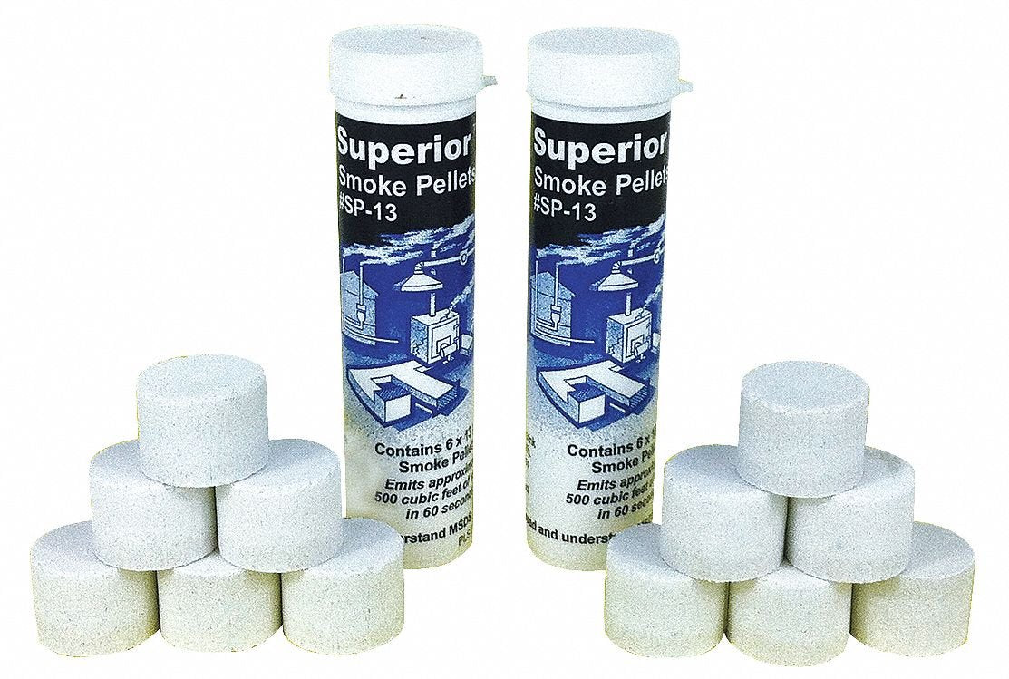 CAI Superior Smoke pellets in 500 cu ft package for airflow visualization and leak testing.