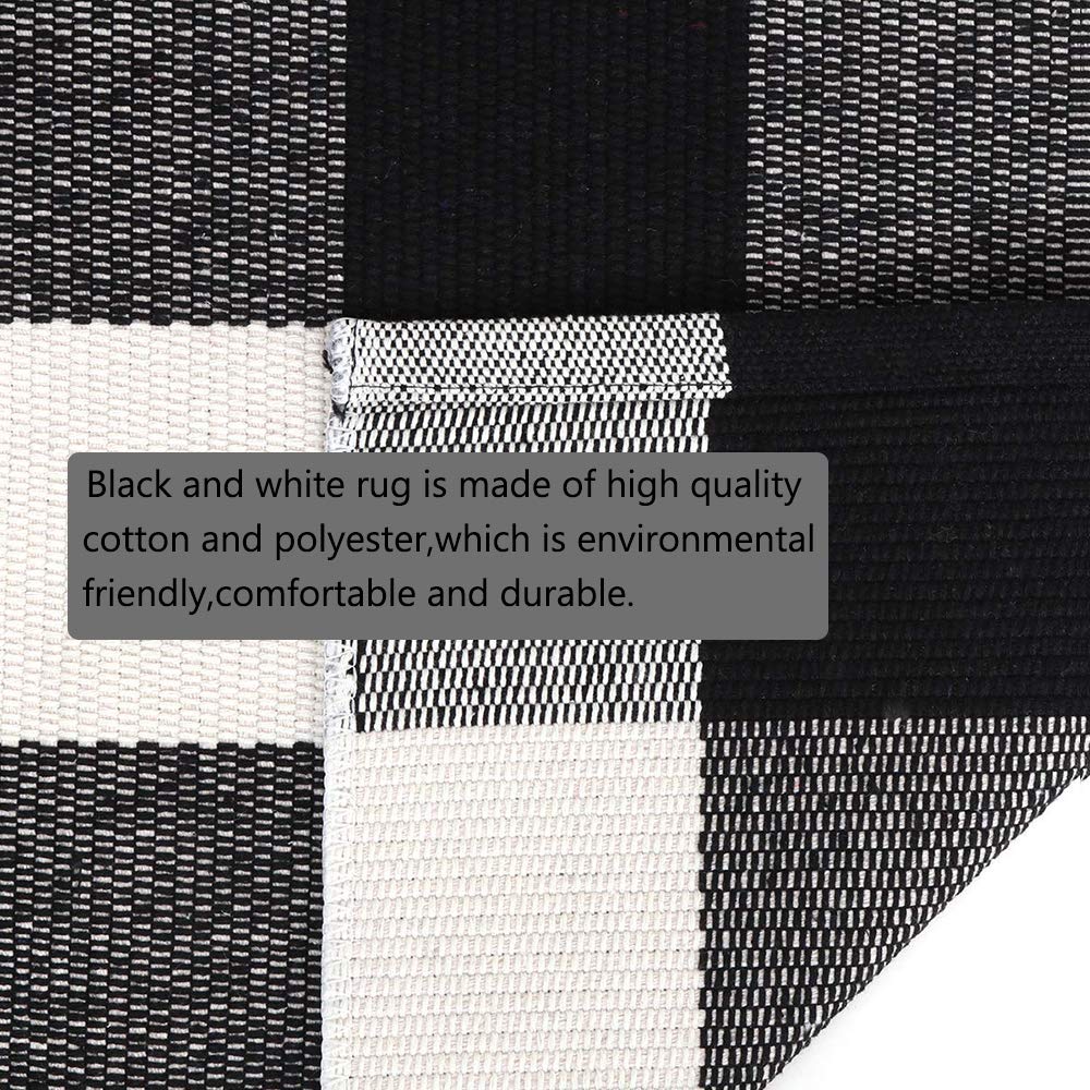 CAINANEL Buffalo Plaid Outdoor Rug sized 35-4x59 inches for layering