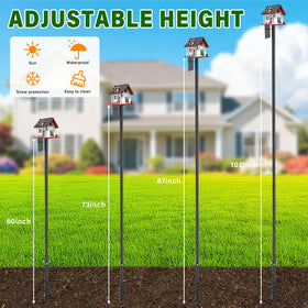 The CALCHELE height-segments-102-inch setup provides a wide garden view for more birds.