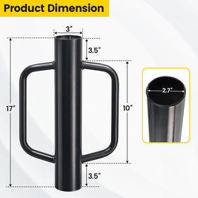 CALCHELE two-hand-operation-design promotes safer, controlled post driving.
