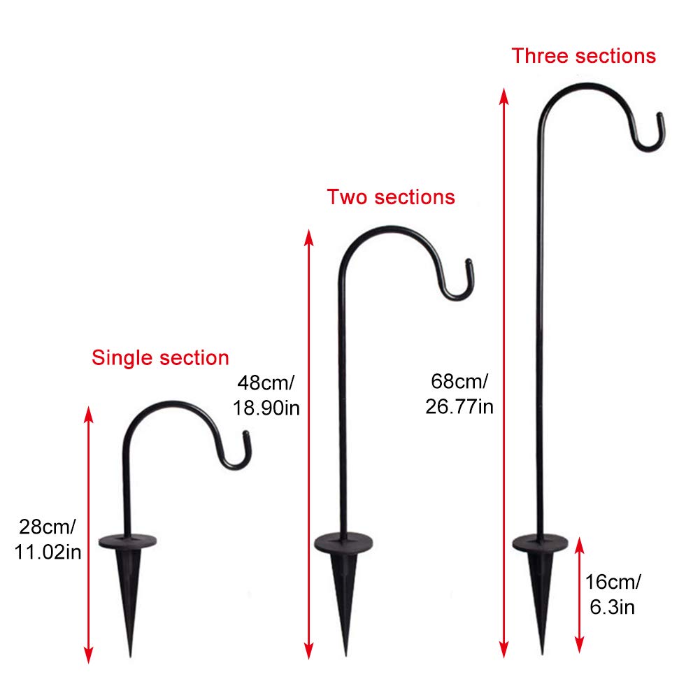 CALIDAKA outdoor hook height adjustment enables flexible hanging height options.