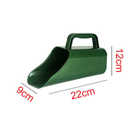 CALIDAKA soil scoop showing built-in sifter holes for quick soil prep.