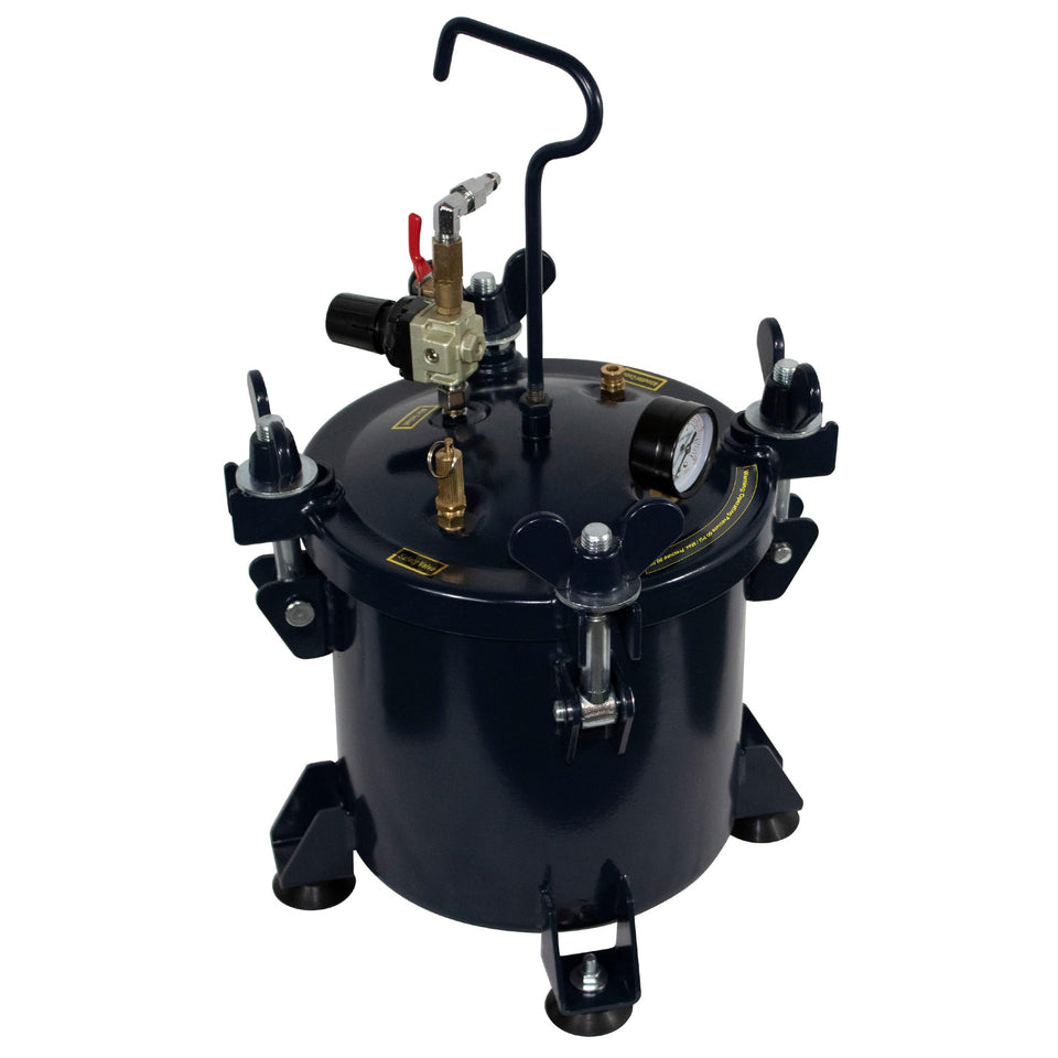 California Air Tools 255C resin pot, overall view for epoxy casting.