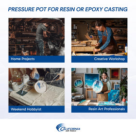 California Air Tools 255C rubber feet keep casting stable.