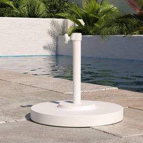 Stable 16-inch receiver base securely grips the umbrella pole.