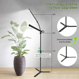 CalKoo lights support seedlings to mature plants in low-light rooms.