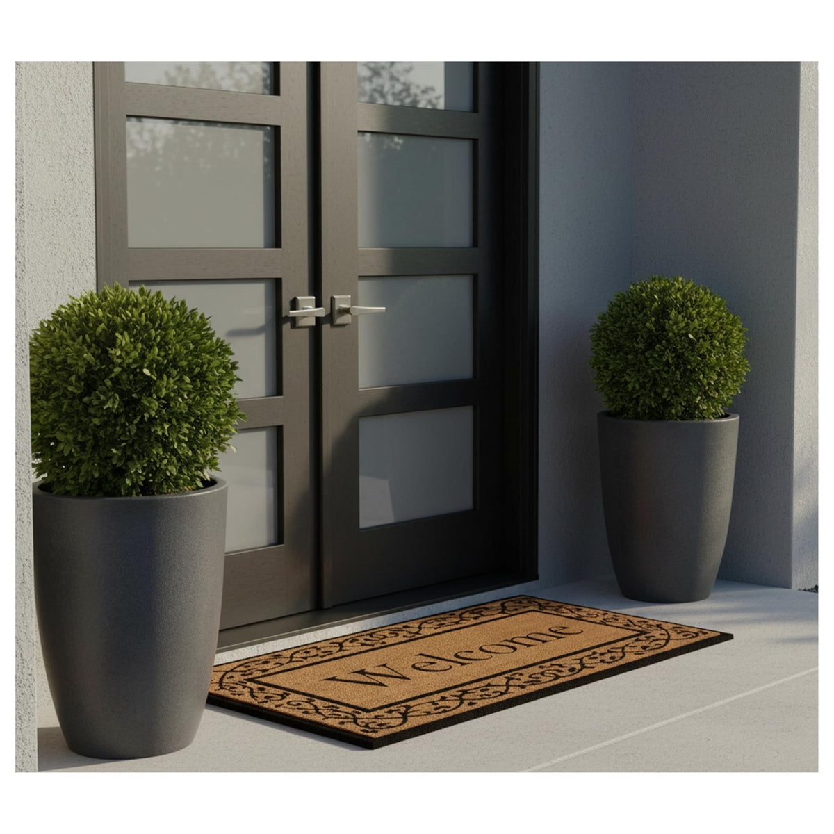 Calloway Mills Abbington Doormat vinyl backing detail prevents movement