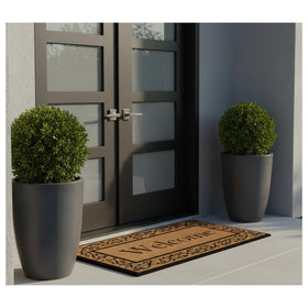 Calloway Mills Abbington Doormat vinyl backing detail prevents movement
