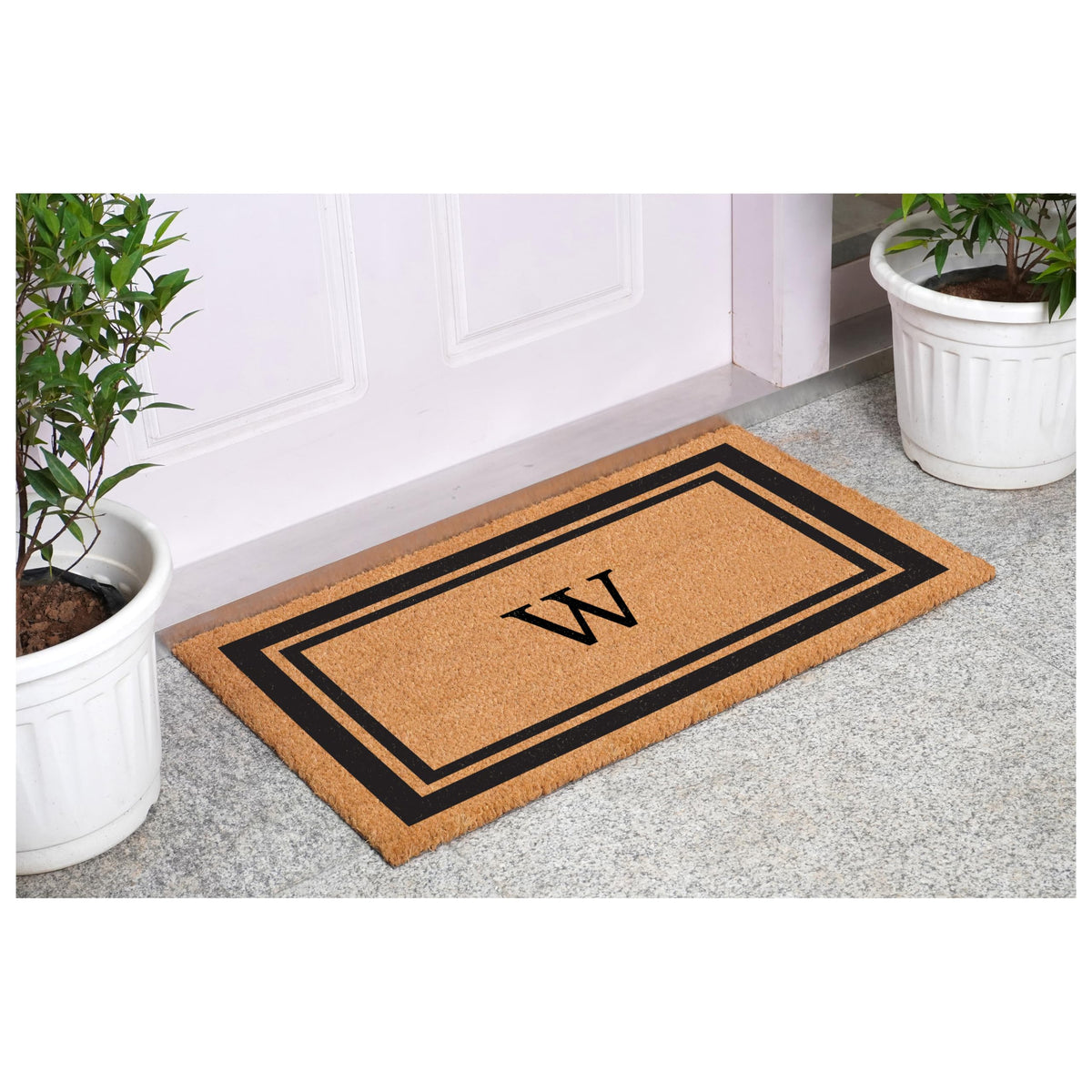 Coir texture doormat by Calloway Mills provides effective shoe dirt removal