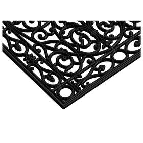 Calloway Mills Gatsby rubber doormat 24x36, easy to clean with hose or vacuum.