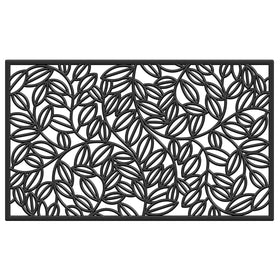 Calloway Mills Lilac Vine rubber doormat with scroll pattern welcoming guests outdoors.