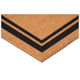 Calloway Mills monogram doormat vinyl back detail helps prevent movement
