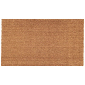 Calloway Mills natural coir doormat close-up showing durable scraping fibers