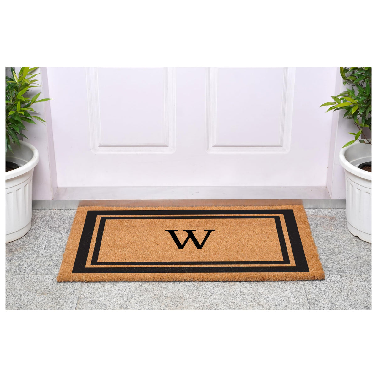 Calloway Mills vinyl-backed doormat keeps in place on windy entries