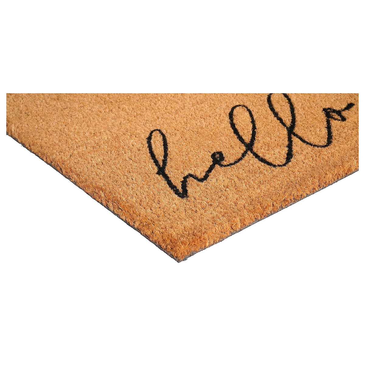 Calloway Mills Wildflower Bouquet Doormat vinyl backing edge detail prevents movement.