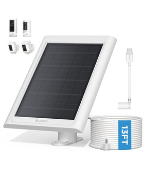 Callsun Ring solar panel with adjustable bracket mounted for optimal sun exposure.