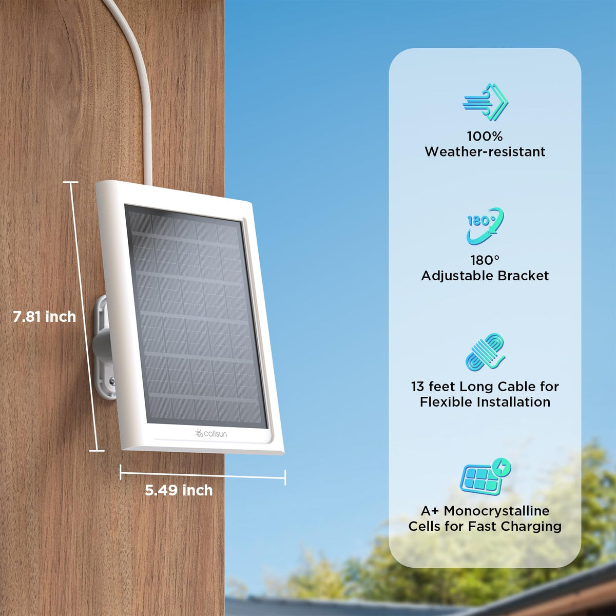 Callsun twelve month warranty and thirty day guarantee for confidence.