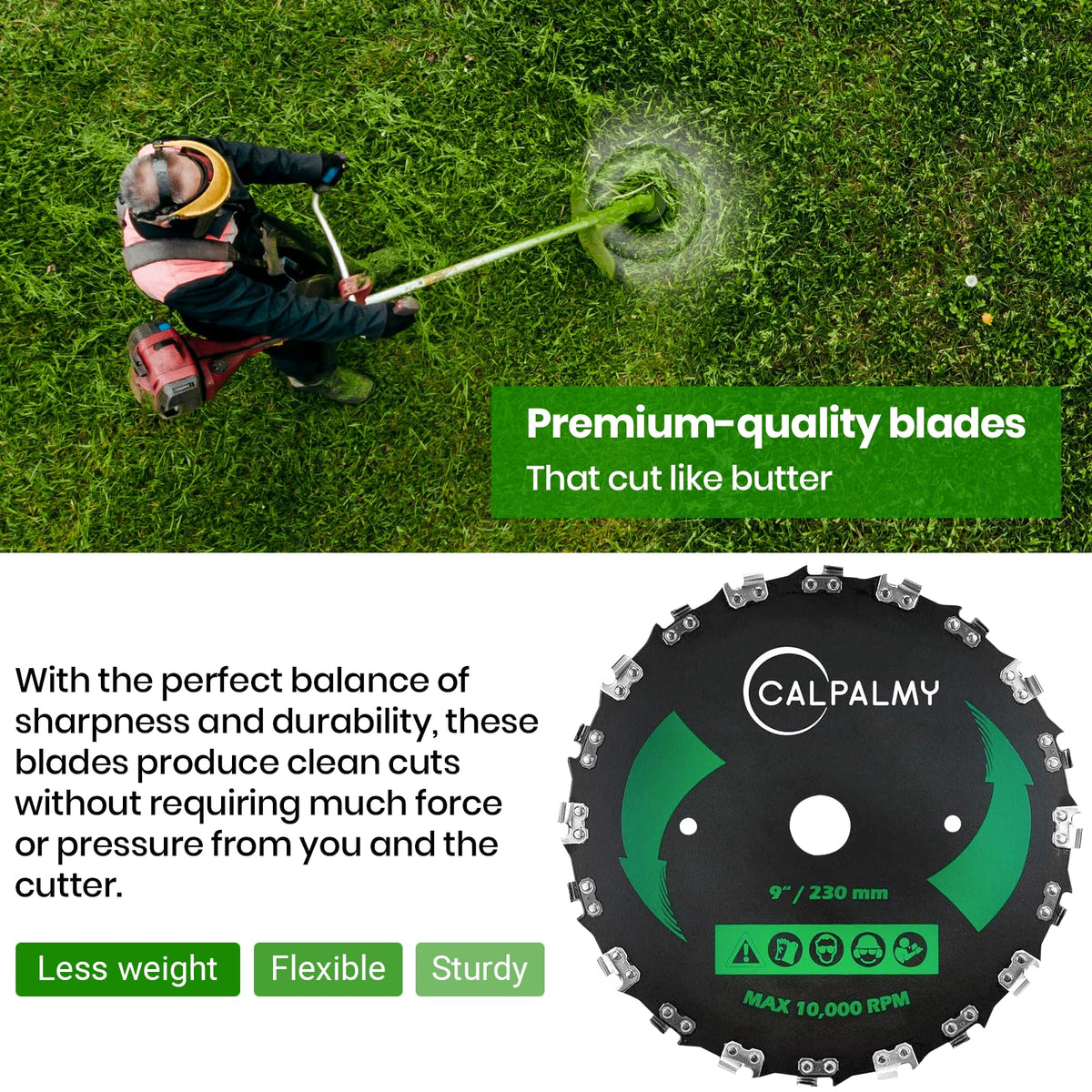 CALPALMY washers for blade installation with precise inner and outer diameters