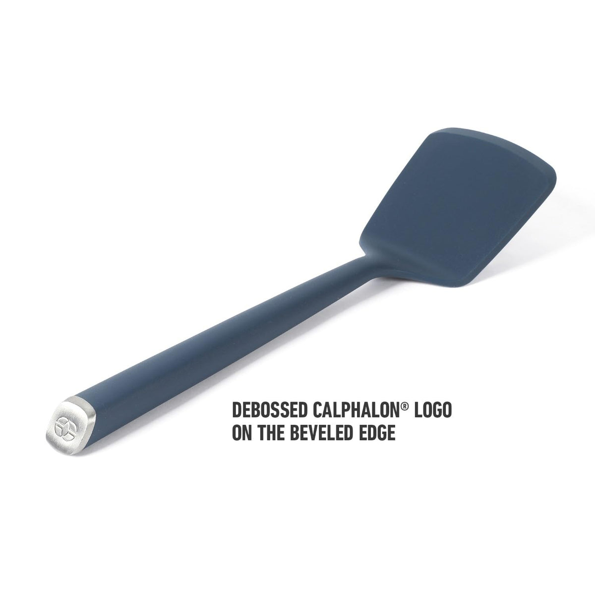 Calphalon Edge turner flips eggs and pancakes smoothly without breaking.