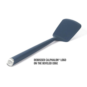 Calphalon Edge turner flips eggs and pancakes smoothly without breaking.