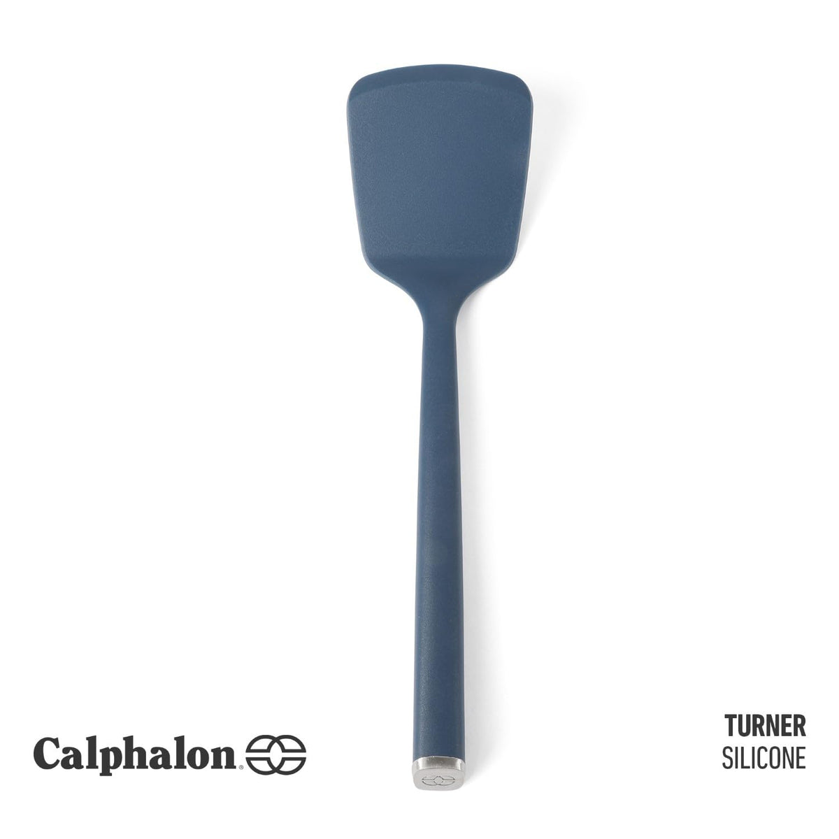 Calphalon Edge turner with heat‑resistant silicone for durable flipping.