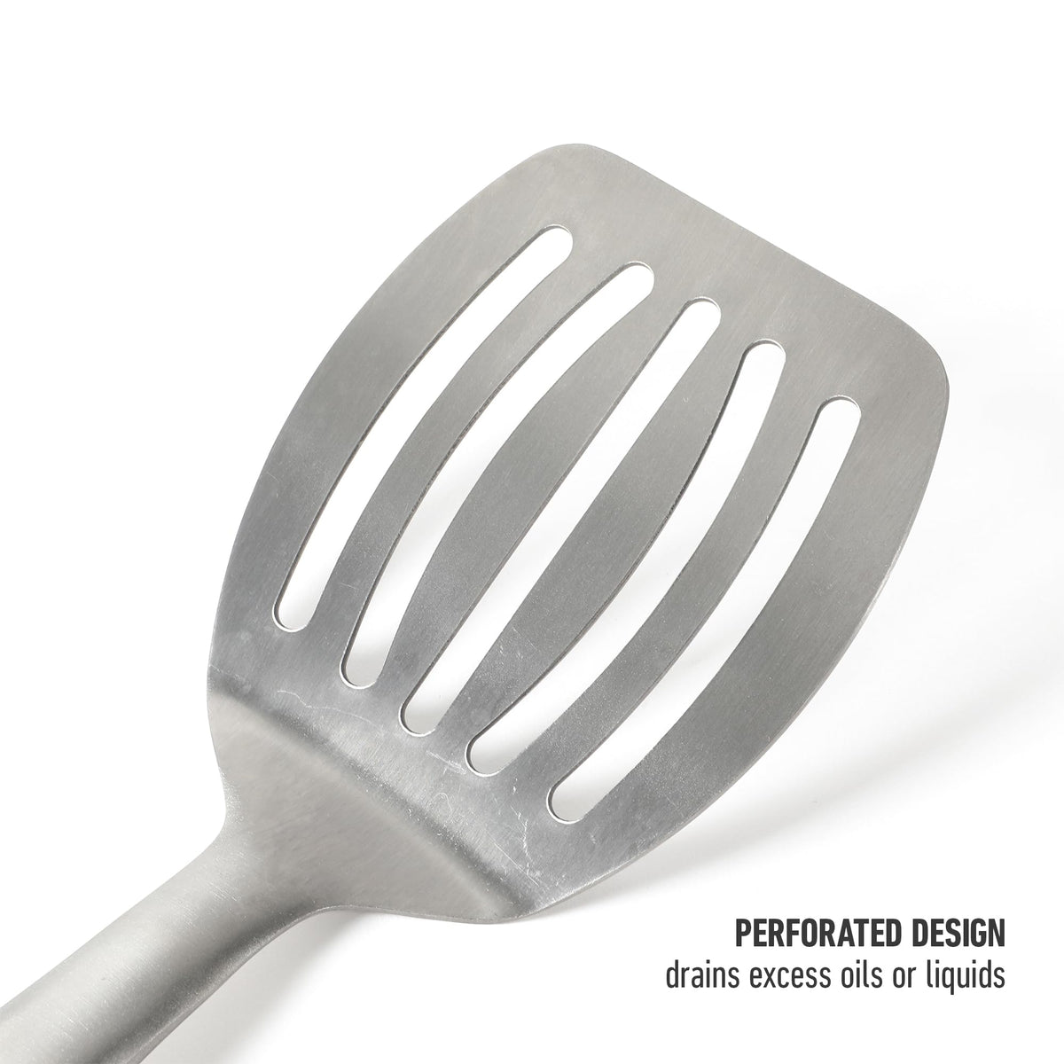 Calphalon Prime durable stainless construction resists rust and warping.