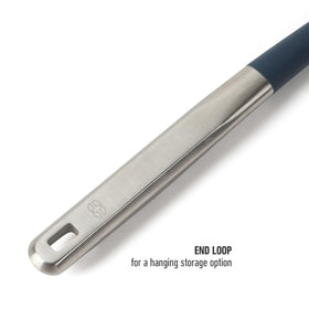 Calphalon Prime ergonomic grip handle provides solid control during stirring and turning