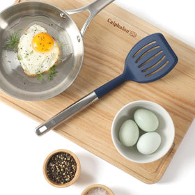 Calphalon Prime turner blends professional build with home usability.