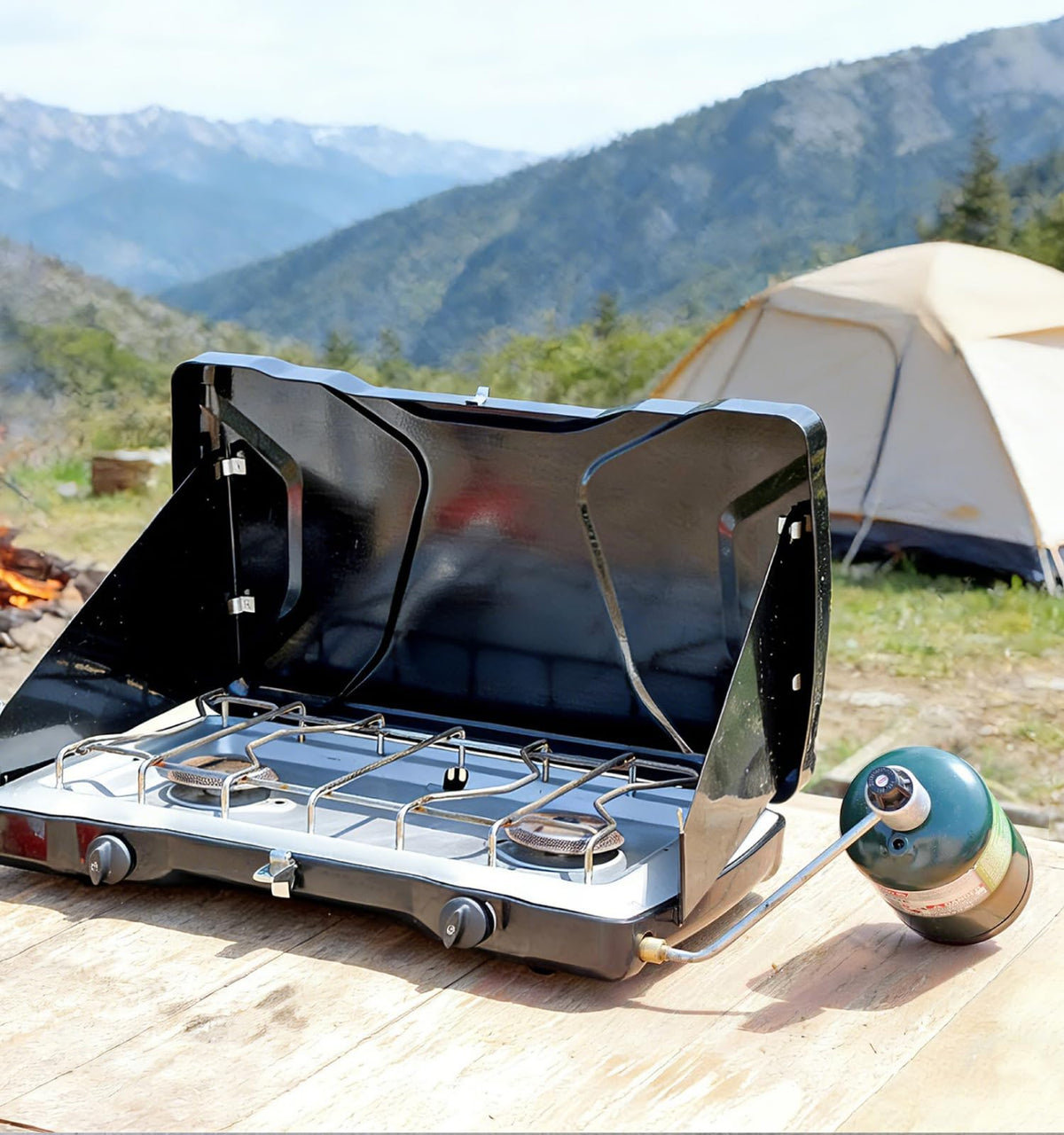 CALPOSE 15 psi pressure regulation ensures steady heat for efficient cooking.