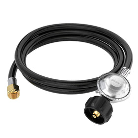 CALPOSE 6 ft propane hose with regulator for flexible grilling and steady fuel delivery.