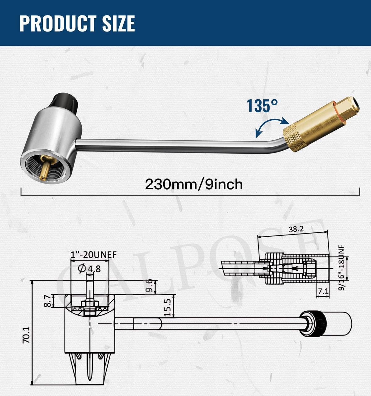 CALPOSE aluminum-shell with stainless inner components resists wear and corrosion.