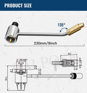 CALPOSE aluminum-shell with stainless inner components resists wear and corrosion.