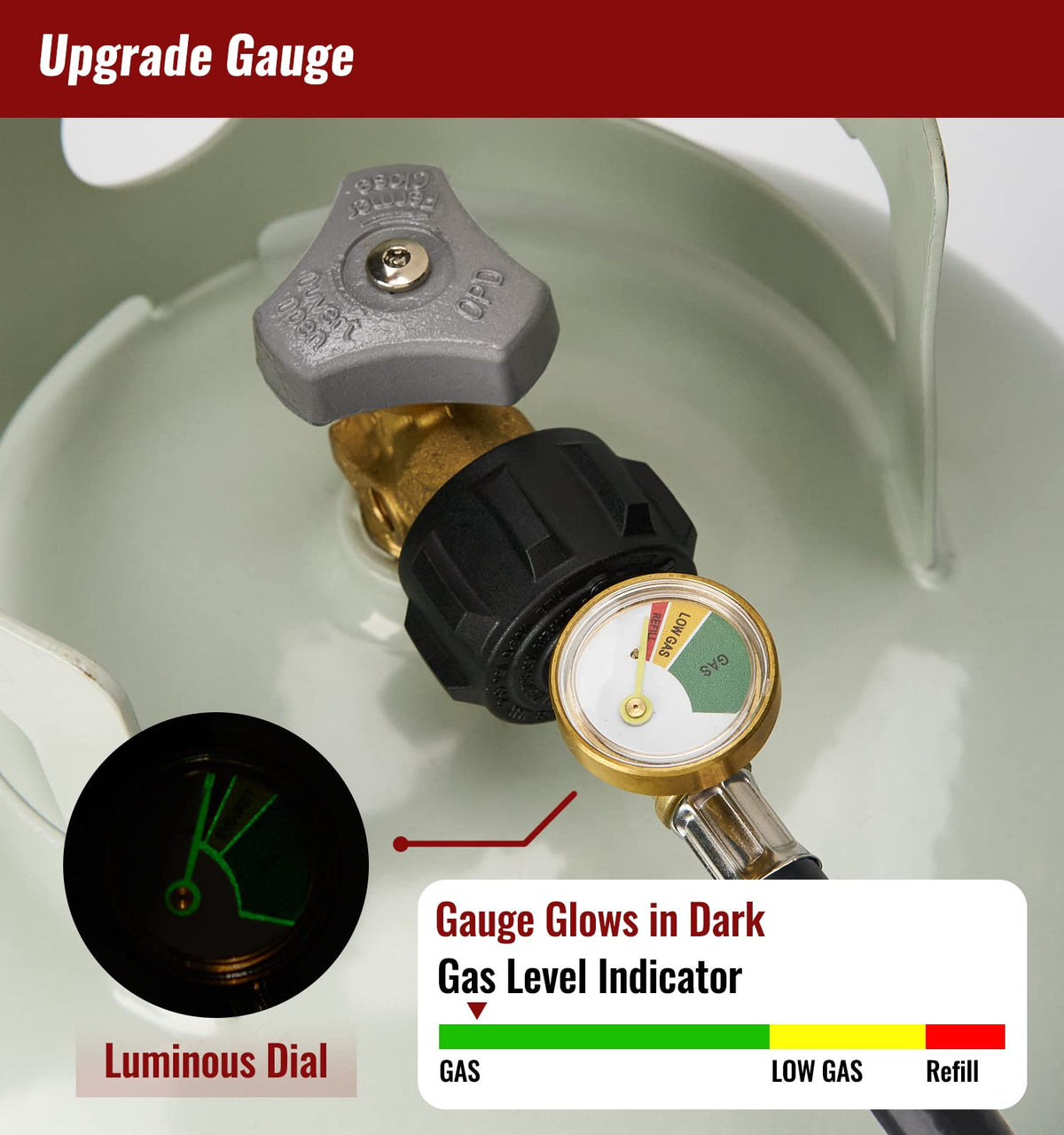 CALPOSE compatible with 20lb to 1lb tanks for versatile use