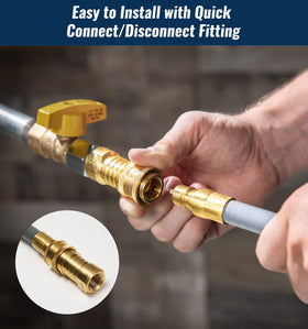 CALPOSE low-pressure connection setup for gas appliances