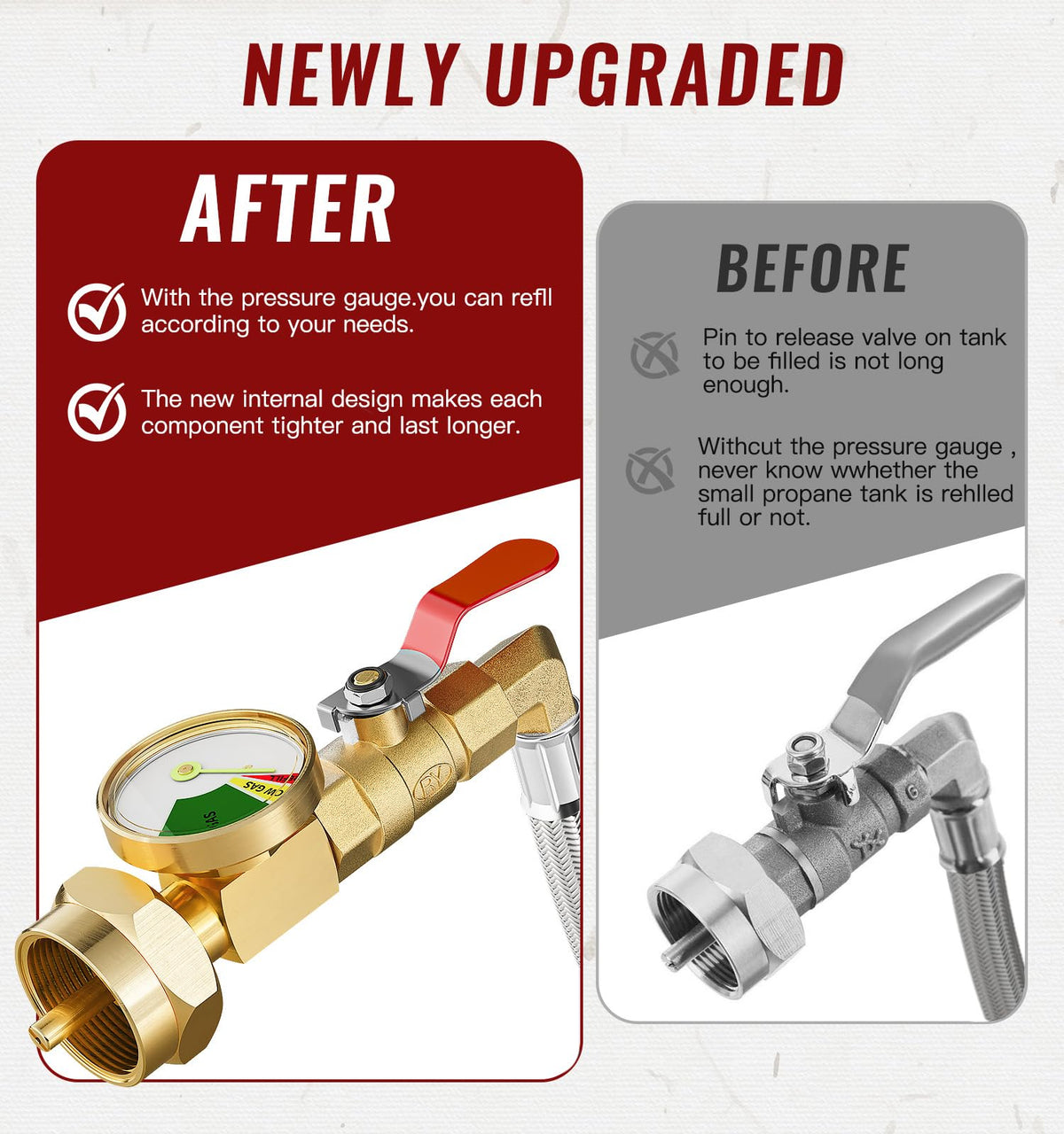 CALPOSE ON/OFF valve enabling controlled refills