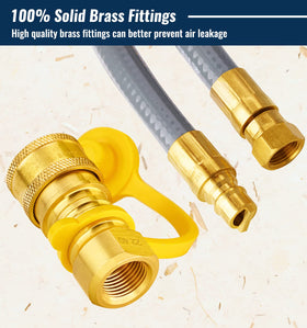 CALPOSE Weber grill connection compatible gas hose setup