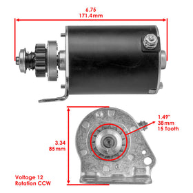 Caltric starter packaging box, new replacement part ready for installation