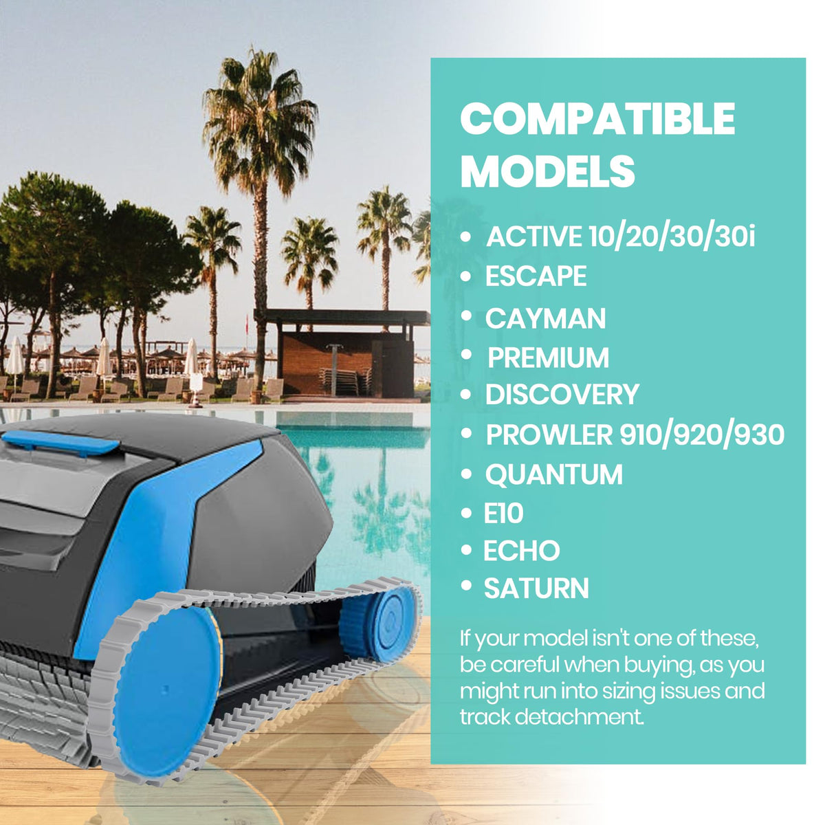 Calvana 9983152-R2 Dolphin tracks detail closeup emphasizes sturdy rubber grip