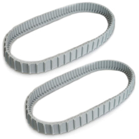 Calvana Dolphin tracks gray 2-pack angle view shows durable rubber for reliable cleaning