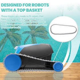 Calvana Dolphin tracks rubber material closeup highlights long wear life