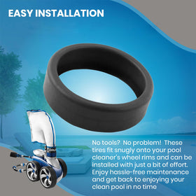 Calvana tires built for durability and long life in pool cleaning