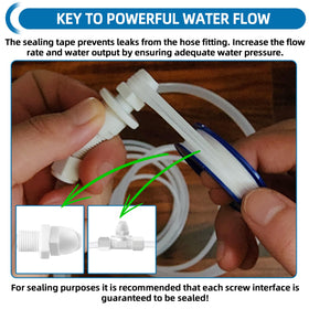 Calvana sealing tape in use ensuring tight seals and reduced leaks