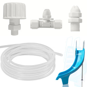 Calvana pool-slide water sprayer kit assembly ready for quick setup and fun splash