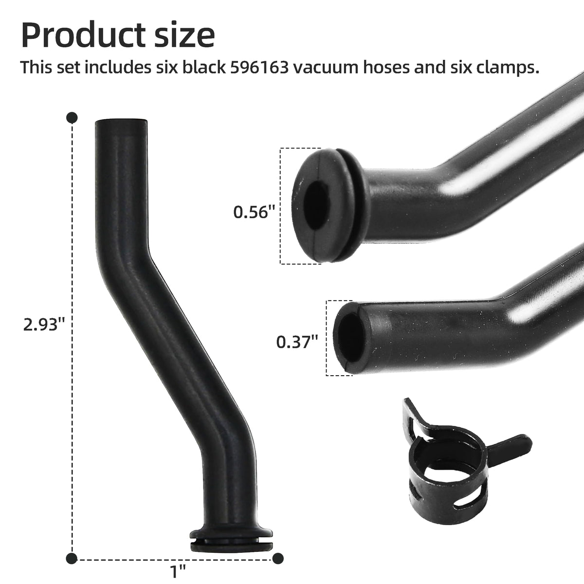 Calvana hoses and six clamps enable quick, secure installations.