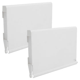Calvana 516252 white weir gate front view for Bermuda skimmers, ready replacement.